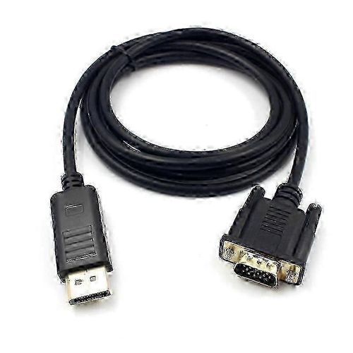 Câble convertisseur adaptateur DisplayPort DP vers VGA mâle 1,8 m Cordon plaqué or universelP20211224184 FG05