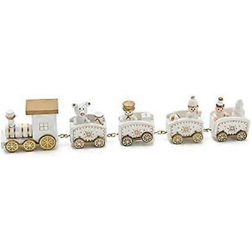 Small Wooden Christmas Train - Tabletop Decoration for Christmas