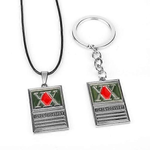 Anime Hunter Porte-Clé Métal Dog Tag Porte-Clés Anneau Titulaire Hommes G Bd