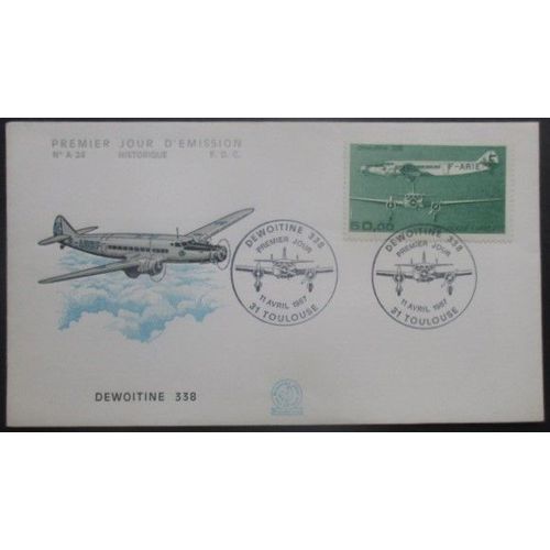 France Fdc Dewoitine 358 11-04-87 Toulouse