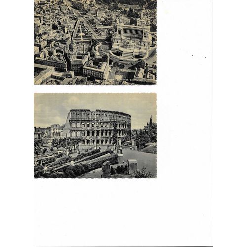 11 Cartes Postales Semi Modernes En Noir Et Blanc, Non Circulées, Édition César Capello Milano Divers Monuments Italie Rome
