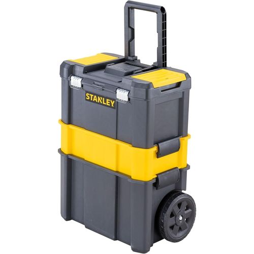 Servante outils 3 en 1 - Boîte détachable 45cm avec roues 18cm et poignée télescopique - JACK DANIELS