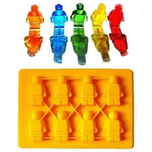 Moule À Glace/Chocolat/Gelée - Vieillards Briques Blocs De Construction Robot Multicolore
