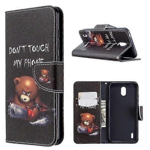 Coque Wonderland Nokia 1.3 - Ours Avec Avertissements Multicolore