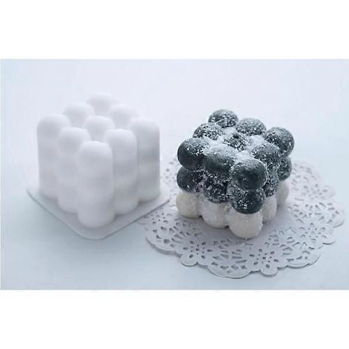 Moule En Silicone Bricolage Bougie, Bougie En Plâtre, Rubik'S Cube 3d