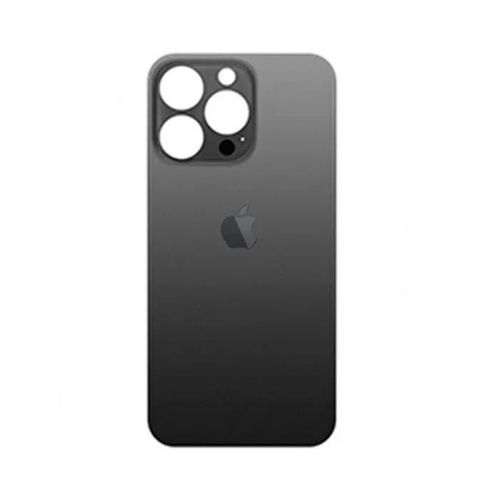 Vitre Arrière Iphone 13 Pro Max Noir Gris Face Arrière Adhésif Big Hole Logo Neuf