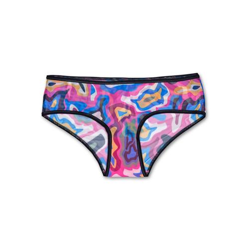 Pink, Blue Women's Underwear: Mri Mesh Hipster | Happy Socks