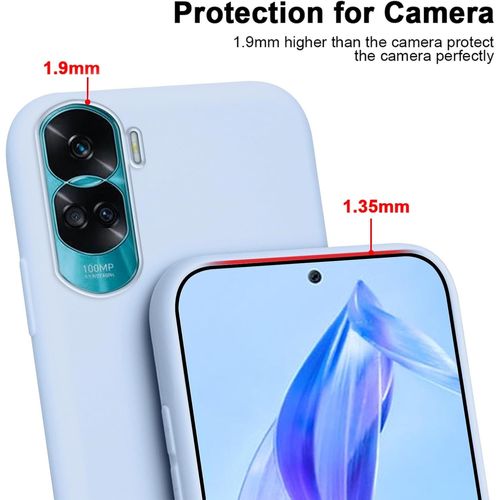 Coque Pour Honor 90 Lite 5g Avec Cordon,Etui Silicone Souple Antichoc Housse Avec Collier Bandoulière Chaîne Lanière,Téléphone Étui Case Cover De Protection Pour Honor 90 Lite 6.7"", Lila
