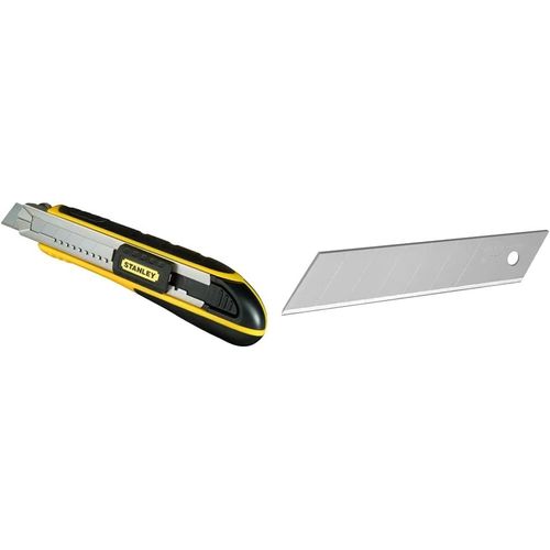 Cutter À Cartouche Inox + 6 Lames 18mm - Épaisseur Renforcée 1mm - Coupe Nette - Jack Daniels