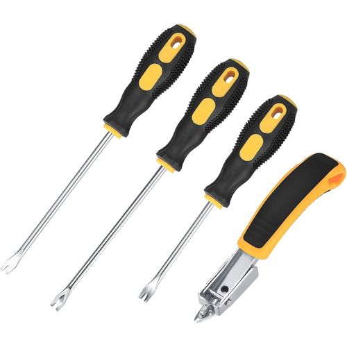 Kit Professionnel 4 Extracteurs D'agrafes - Pour Tapisserie Et Rembourrage - Outil Indispensable - Jack Daniels