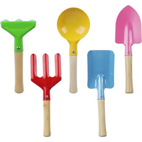 ¿Kit Jardin Enfant 6 Outils Colorés - Pelle, Râteau Et Accessoires Pour Bac À Sable - Jouet Éducatif 3 Ans+ - Jack Daniels