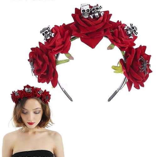 Halloween Headbands For Women Rhinestone Devil Horns Headband Crystal Cat Ears Headband Hairwear For Girls