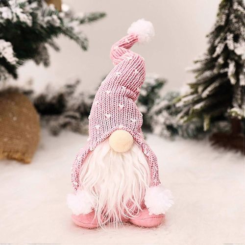 Fait À La Main Mini Peluche Père Noël Noël Gnome Bonhomme De Neige Figure Jouet