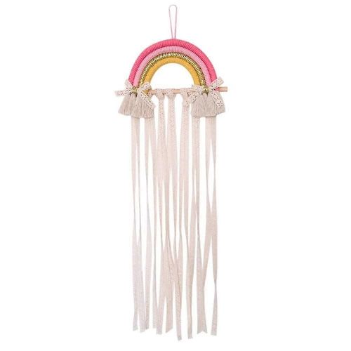 Girls Hair Accessories Hair Clips Storage Diy Boho Wall Hanging Rainbow