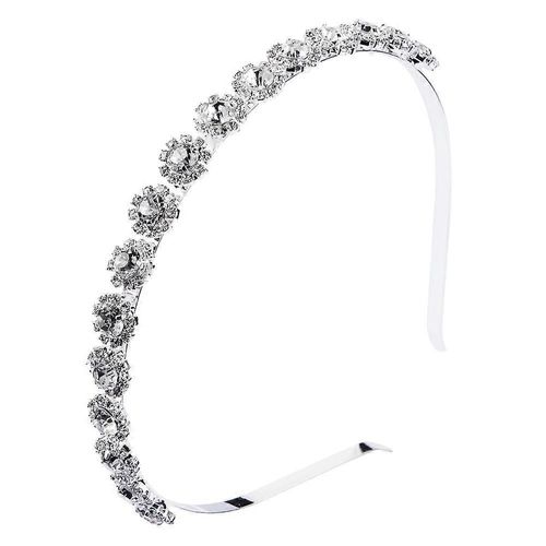 Bandeau En Cristal De Strass De Mariée Mode - Tiare De Bal De Fin D¿Année Élégant