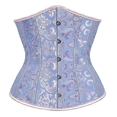 Dentelle Up Désossée Jacquard Brocart Taille Entraînement Underbust Corset
