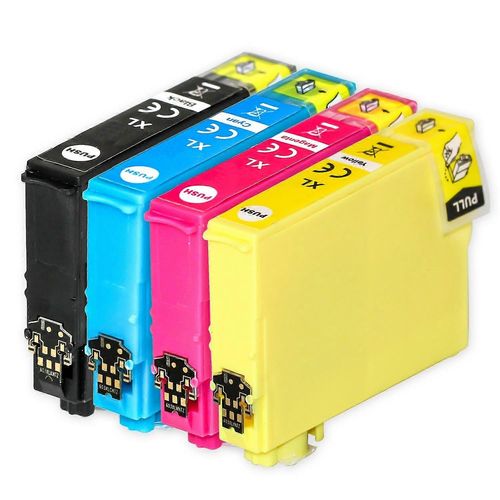 1 Ensemble de 4 cartouches d¿encre pour remplacer Epson T1285 Compatible/non-OEM de Go Inks (4 Encres)