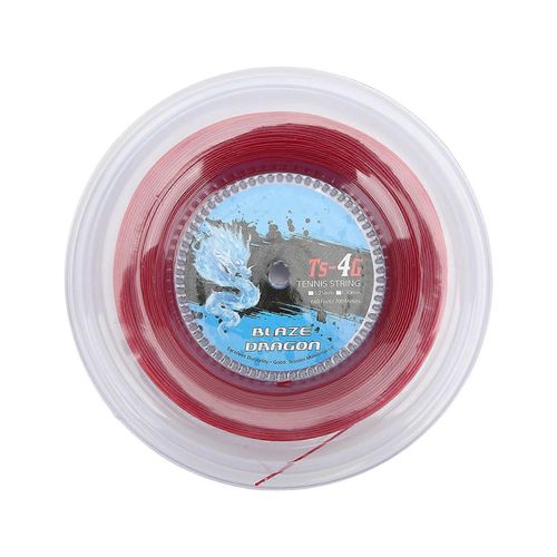 Raquette De Tennis String 1.3mm 200m Raquette De Corde, Bobine Pour Amateur, Entraînement Quotidien, Pratique, Rouge