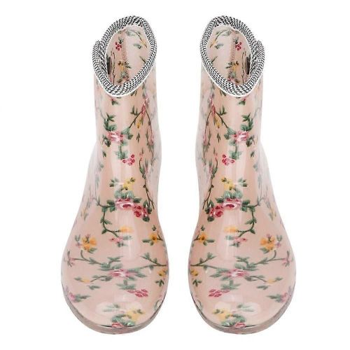 Imperméable Anti Dérapant Impression Femmes Bottes De Pluie Chaussures De Jardin (39)