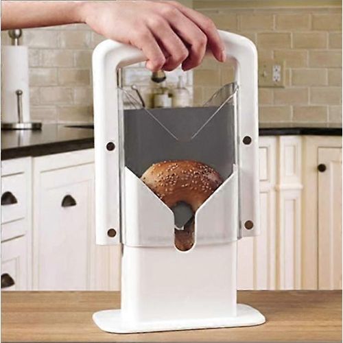 Trancheuse universelle à guillotine à bagel originale, 9,25 pouces, blanche