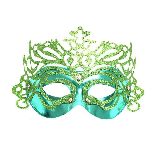 Femmes Mode Sexy Halloween Mascarade Yeux Masques Fête Reine Moitié Supérieure Du Visage (Vert)