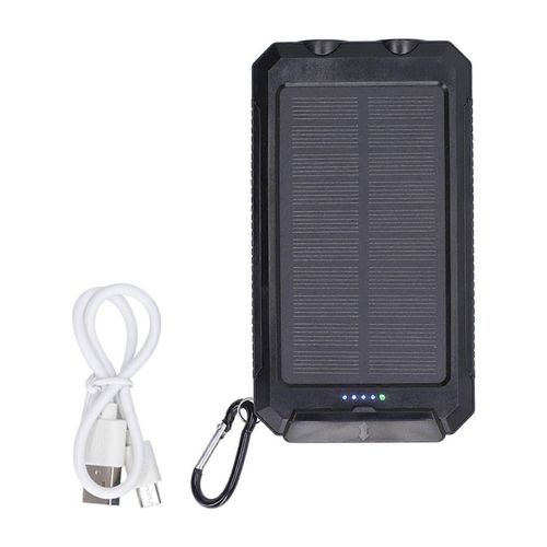 Banques D¿Alimentation Solaires 20000mah Ip66 Étanche Charge Rapide 3 Modes D¿Éclairage Chargeur De Téléphone Solaire Pour Le Camping Cyclisme Voyage