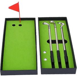 Golf Pen Set - Mini Golf Ball Pen Gift With Flag In Gift Box For Golfers Fans