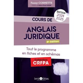 Cours D'anglais Juridique - Tout Le Programme En Fiches Et En Schémas