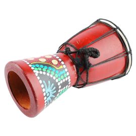 Tambour Africain 5 Pouces En Bois Djembé À La Main Instrument De Percussion Son Croustillant Pour Les Enfants Adultes