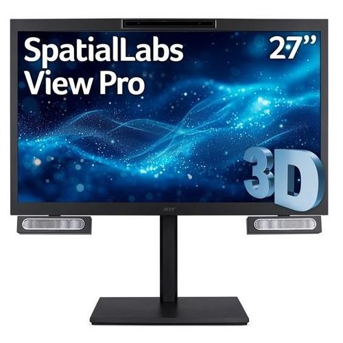 Acer SpatialLabs View Pro 27 ASV27-2P - Écran LCD - 27" - 3840 x 2160 4K UHD (2160p) @ 160 Hz - AHVA - 400 cd/m² - 5 ms - HDMI, DisplayPort, USB-C - haut-parleurs