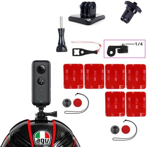 TUYU-Support de casque de moto Insta 360,caméra de sport One X,support de casque de ski,accessoires de sports plication,Insta 360 - Type Option 1
