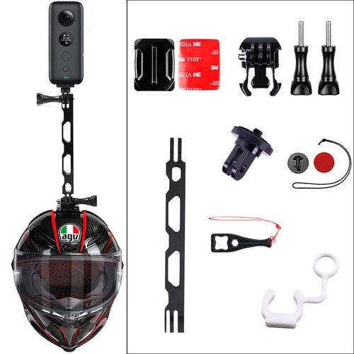 TUYU-Support de casque de moto Insta 360,caméra de sport One X,support de casque de ski,accessoires de sports plication,Insta 360 - Type Option 2