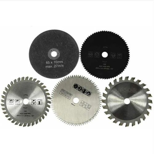 5 pièces/ensemble 85mm diamètre 10mm diamètre intérieur rotatif, petite lame de scie circulaire en alliage dur outils de coupe rotatifs