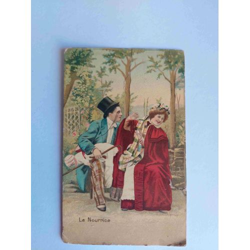 Carte Postale Ancienne Et Aux Très Belles Couleurs, Écrite : La Nourrice
