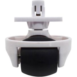 Roue Avant Silencieuse Pour Robot Aspirateur - Roue Avant Silencieuse - Roue Avant - Pneu Pour Balayeuse Roborock S65/S55 Max/S65 Pure/S7/S8/T7S/T8/G10/G20 - Roue Universelle (Blan[CLE152416]