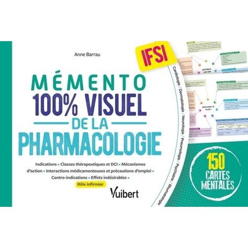 Mémento 100% Visuel De La Pharmacologie En Ifsi - 150 Cartes Mentales