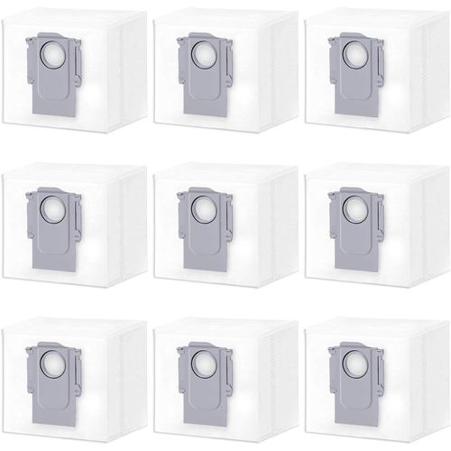 9 Sacs D'Aspirateur Compatibles Avec Roborock S8+, S8 Pro Ultra, S7 Pro Ultra, S7 Maxv Ultra, S7 Max Ultra, Q8 Max+, Q7+, Q7 Max+, Q5+, Q5 Pro Plus, 9 Sacs À Poussière[CLE151371]