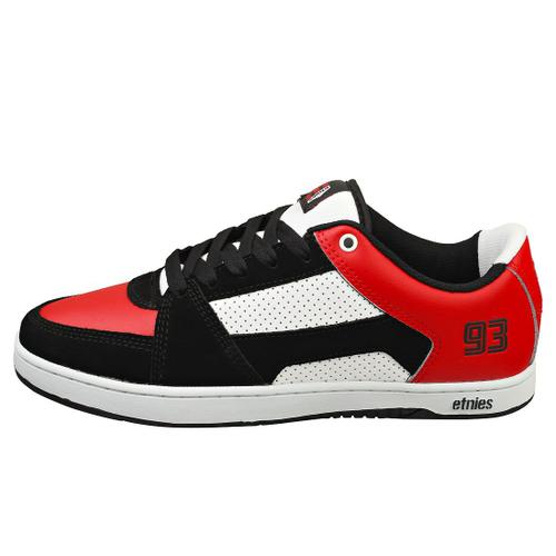 Etnies Mc Rap Lo Homme Baskets Patin Noir Blanc Rouge