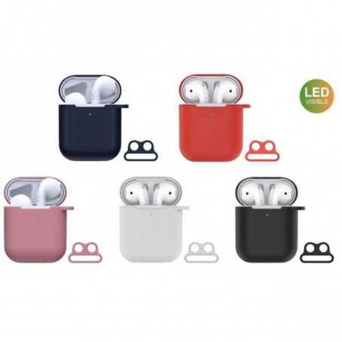 Coque Protection AirPods 1/2 en Silicone Blanc