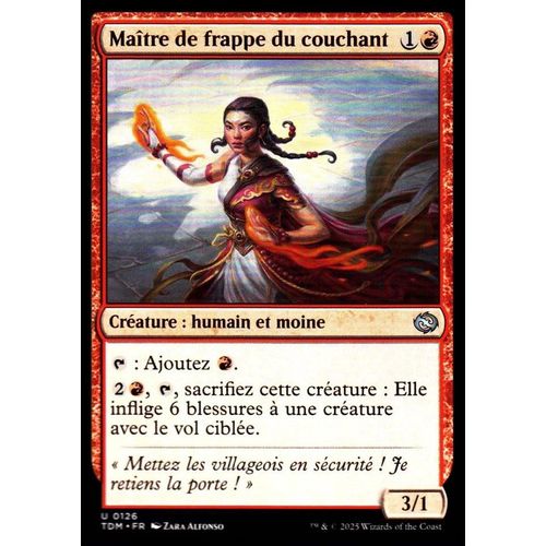 Maître De Frappe Du Couchant - Magic - Tarkir La Tempête Des Dragons - U - 126
