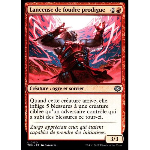 Lanceuse De Foudre Prodigue - Magic - Tarkir La Tempête Des Dragons - U - 130