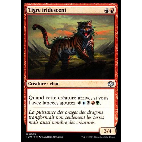 Tigre Iridescent - Magic - Tarkir La Tempête Des Dragons - U - 109