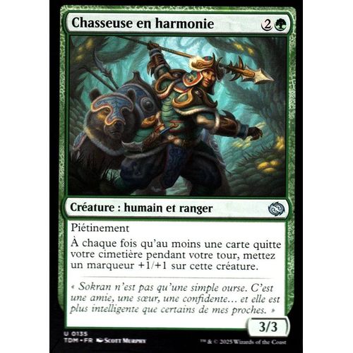 Chasseuse En Harmonie - Magic - Tarkir La Tempête Des Dragons - U - 135