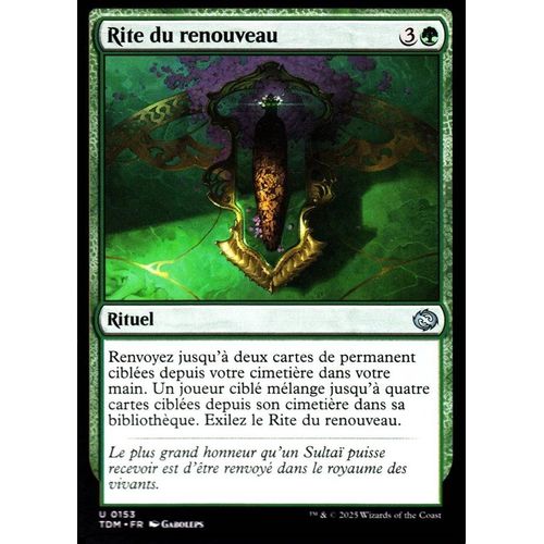 Rite Du Renouveau - Magic - Tarkir La Tempête Des Dragons - U - 153
