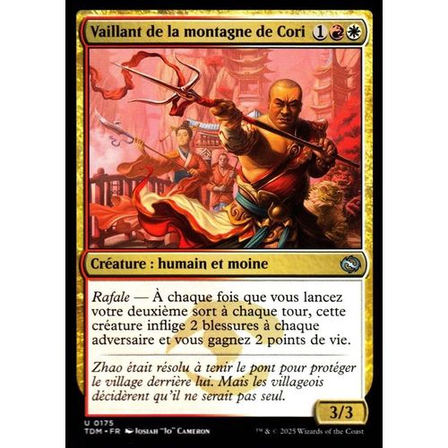 Vaillant De La Montagne De Cori - Magic - Tarkir La Tempête Des Dragons - U - 175