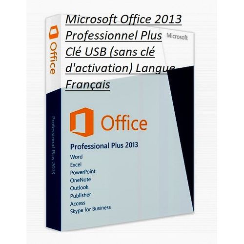 Microsoft Office 2013 Professionnel (Professional) Clé USB (sans clé d'activation