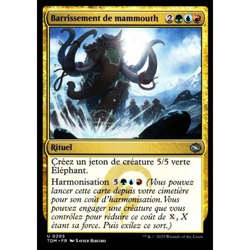 Barrissement De Mammouth - Magic - Tarkir La Tempête Des Dragons - U - 205