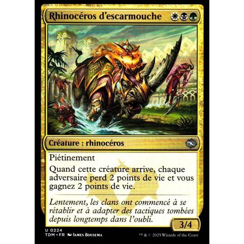 Rhinocéros D'Escarmouche - Magic - Tarkir La Tempête Des Dragons - U - 224