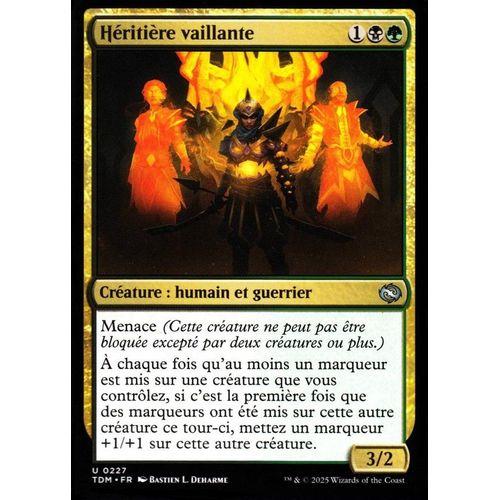 Héritière Vaillante - Magic - Tarkir La Tempête Des Dragons - U - 227