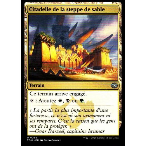 Citadelle De La Steppe De Sable - Magic - Tarkir La Tempête Des Dragons - U - 266